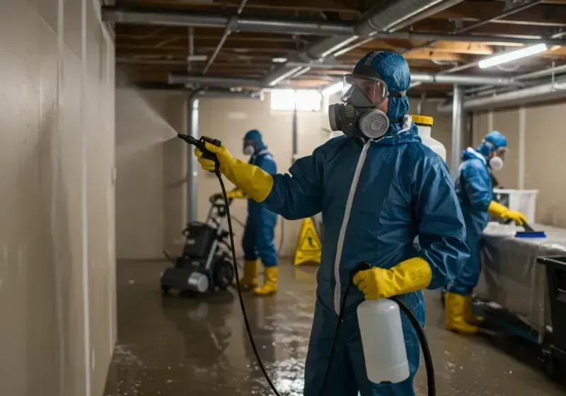 Basement Sanitization and Antimicrobial Treatment process in Wrangell, AK