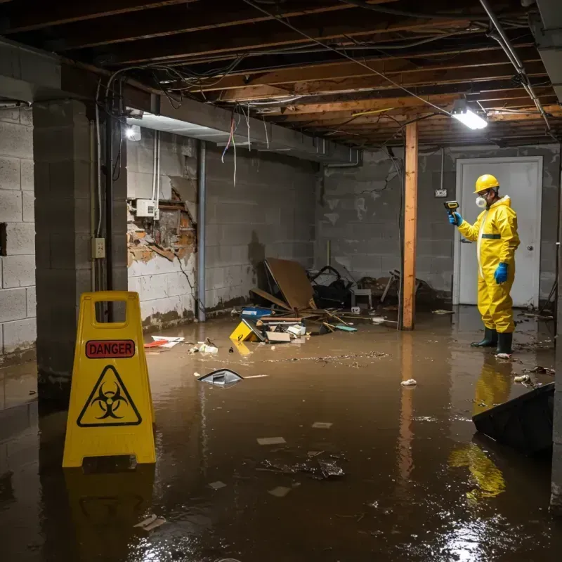 Flooded Basement Electrical Hazard in Wrangell, AK Property